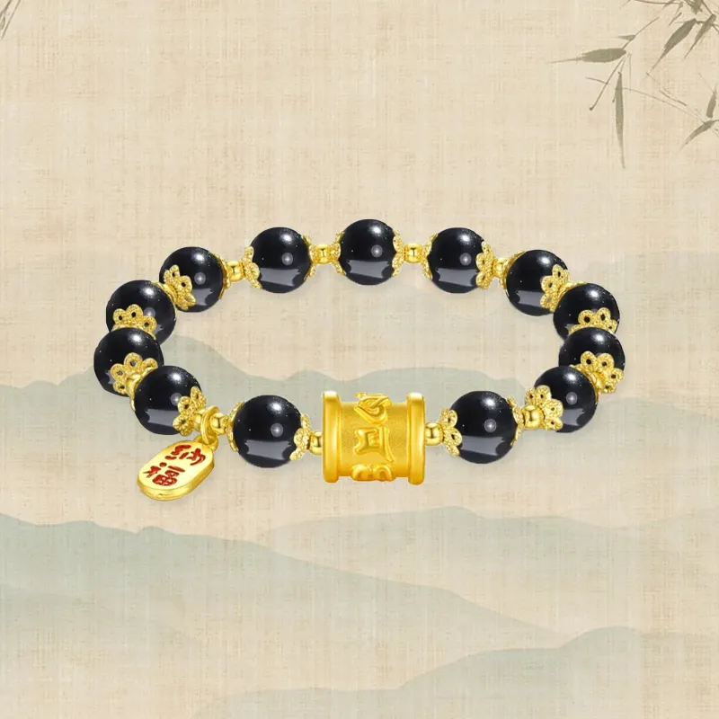 Zheng Tai Fook Gold Bracelet Unisex-2
