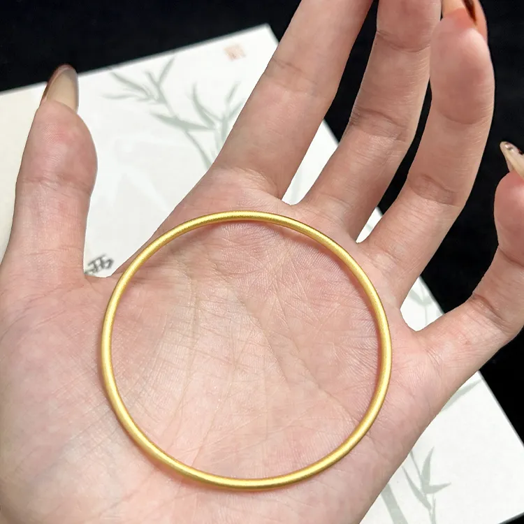 Zheng Tai Fook 999 Fine Silver Bangles Women's-4