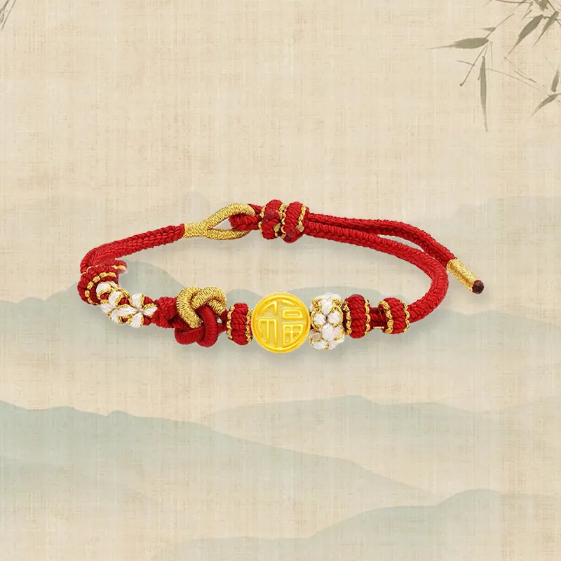 Zheng Tai Fook Gold Bracelet Unisex-2