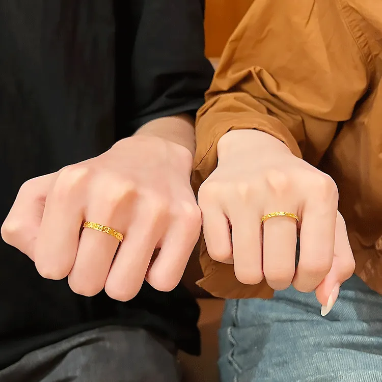Zheng Tai Fook 999 Fine Silver Rings Unisex-1