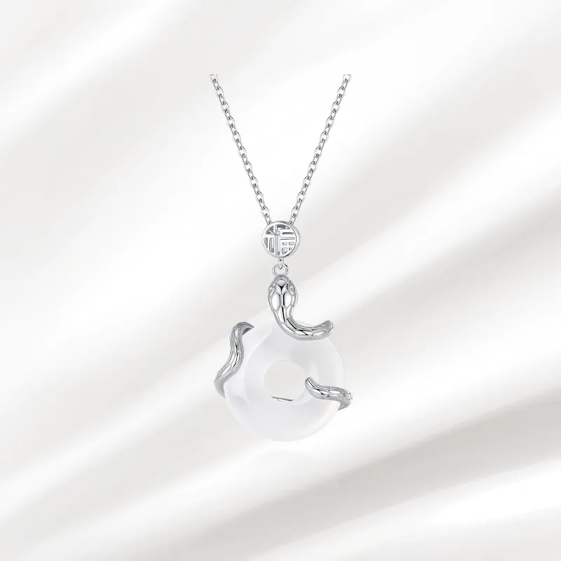 Zheng Tai Fook Chalcedony Necklaces Unisex-3