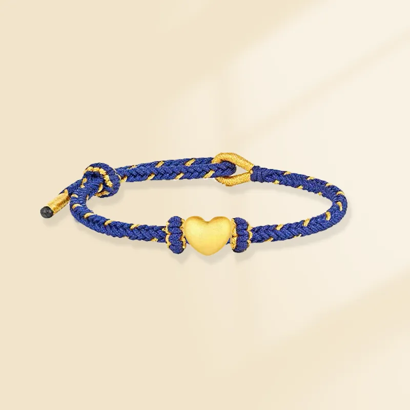 Zheng Tai Fook Gold Bracelet Unisex-4