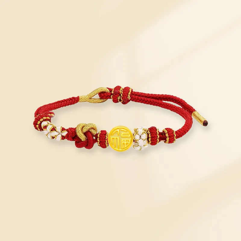 Zheng Tai Fook Gold Bracelet Unisex-4
