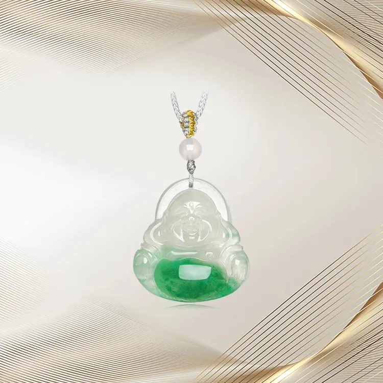 Zheng Tai Fook African Emerald Necklaces Unisex-3