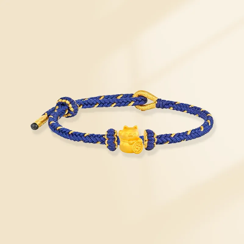 Zheng Tai Fook Gold Bracelet Unisex-3