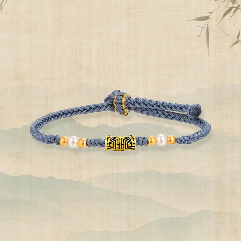 Zheng Tai Fook Gold Bracelet Unisex-2