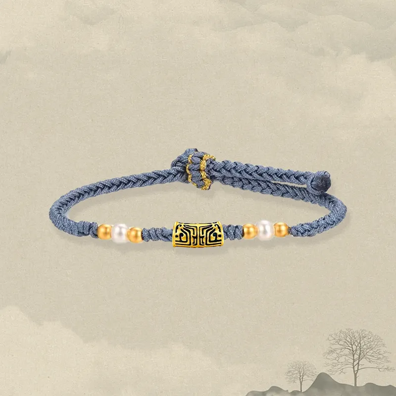 Zheng Tai Fook Gold Bracelet Unisex-3