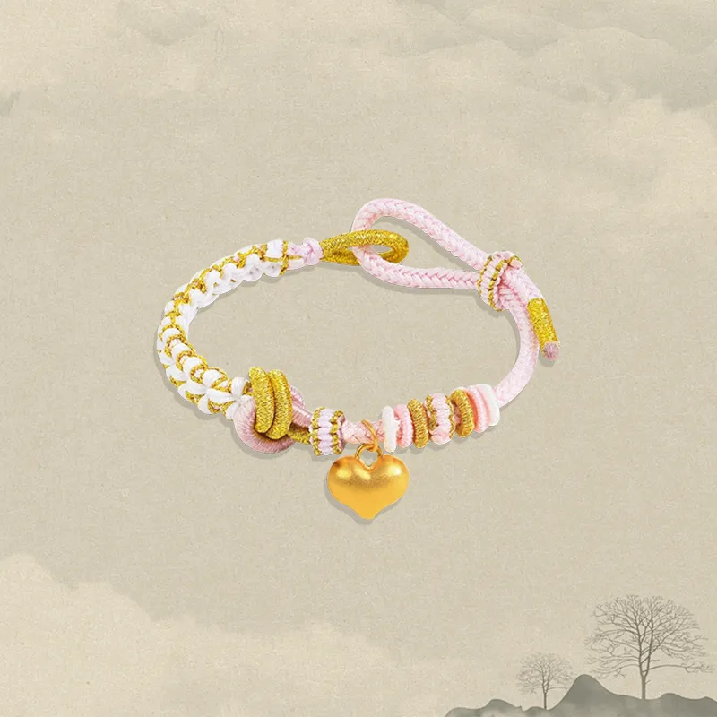Zheng Tai Fook Gold Bracelet Unisex-4