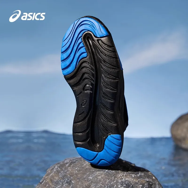Asics LAZERBEM M Anti Kick Cushioning Sandal Black Blue Kids'-2