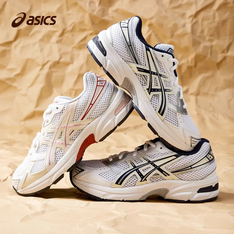 Asics Gel 1130 Cushioning, Breathable, Slip Resistant Low Top Kids' Running Shoes White Teenagers-1