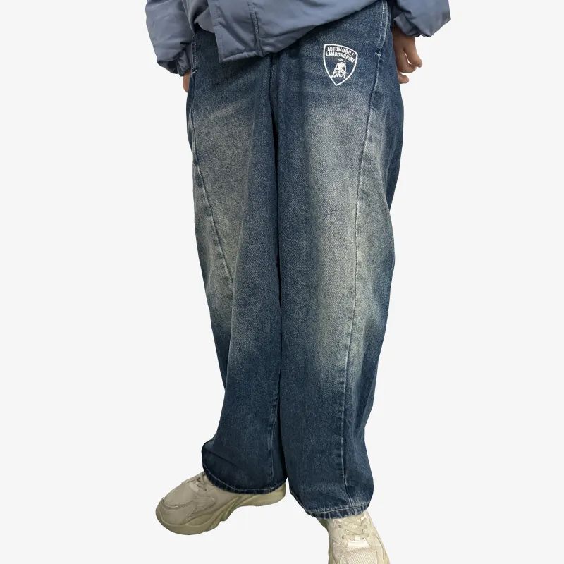 Automobili Lamborghini Jeans Unisex Blue-3