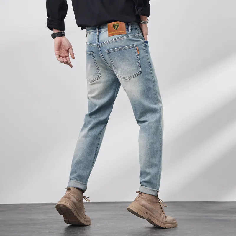 Automobili Lamborghini Jeans Unisex Light Blue-5