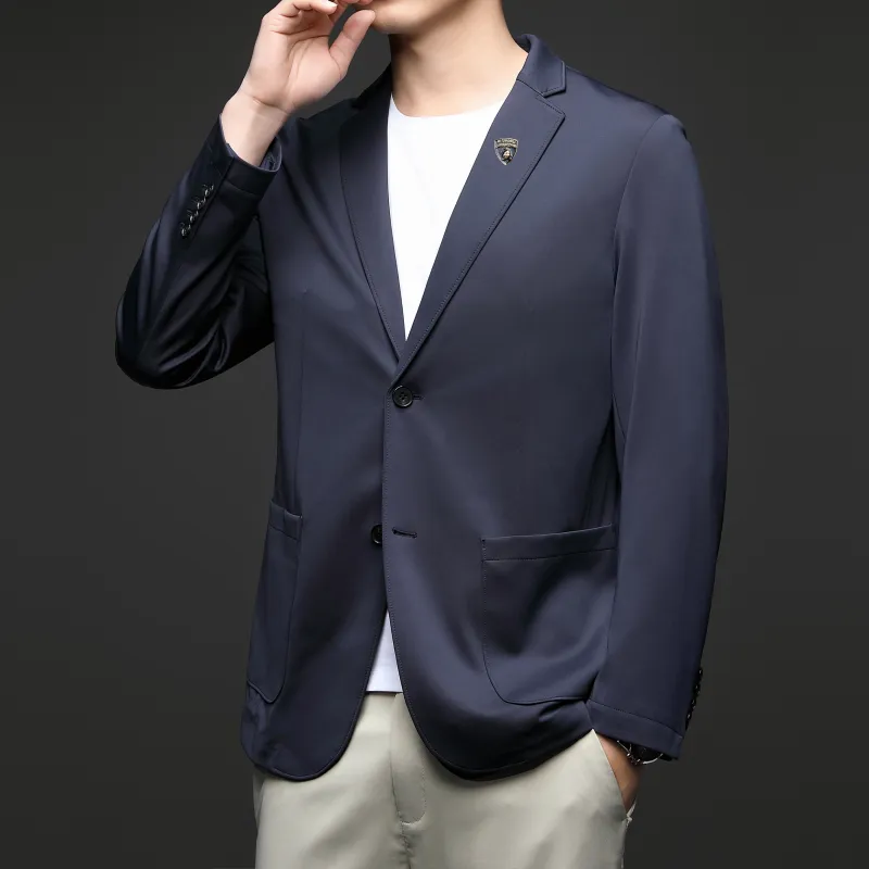 Automobili Lamborghini Business Suit Men's Dark Blue-2