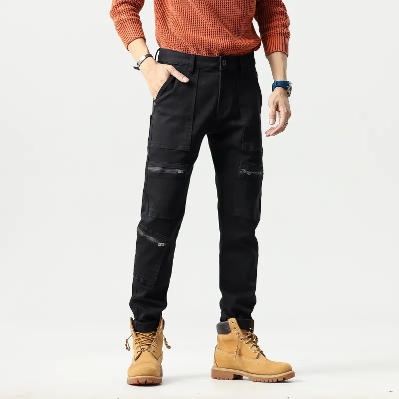 Automobili Lamborghini Jeans Men's Black-2