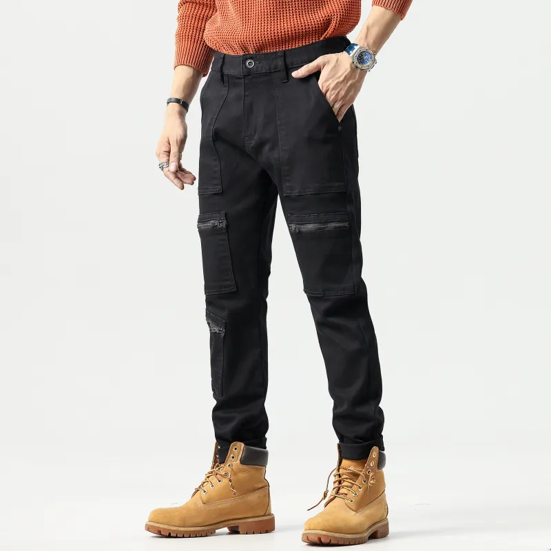 Automobili Lamborghini Jeans Men's Black-3