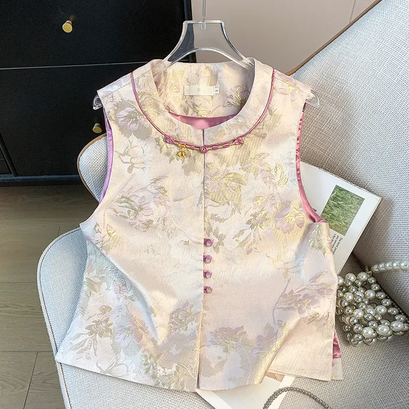 SONDR Vest Women's Woven Gold Vest-2