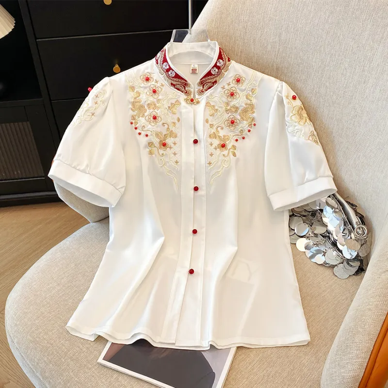 SONDR Shirts Women's Button Down White Shirt-3
