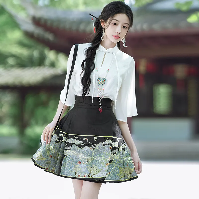 SONDR Casual Short Skirts Women's Knitted Gold Mamianqun-3