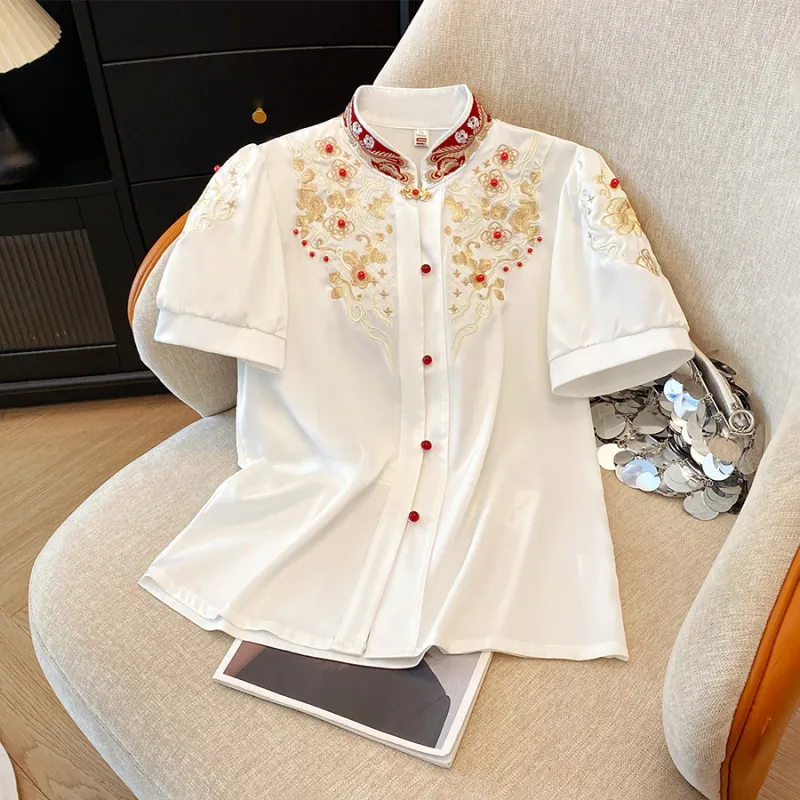 SONDR Shirts Women's Button Down White Shirt-2