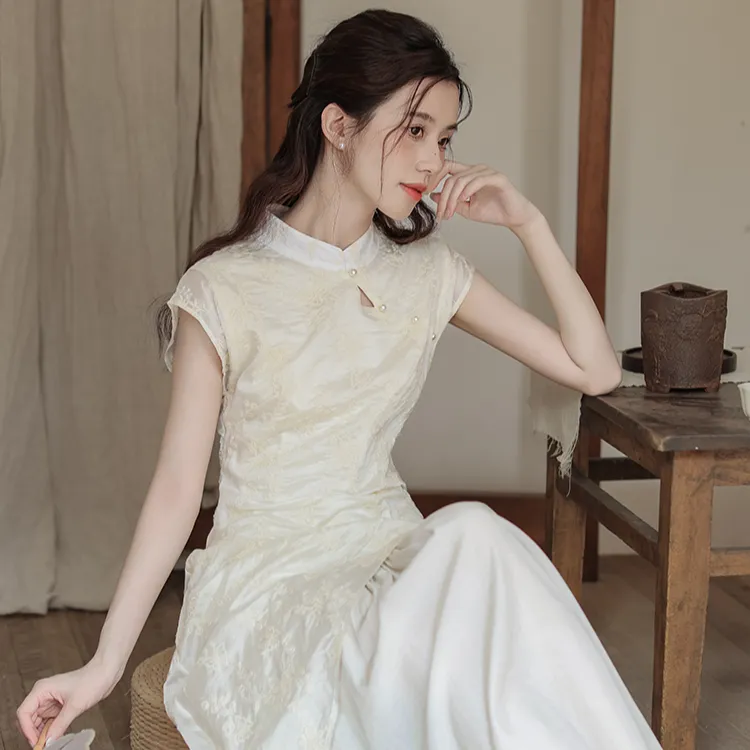 SONDR Sleeveless Dresses Women's Ecru-3