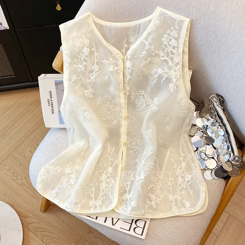 SONDR Vests Women's Ecru-2