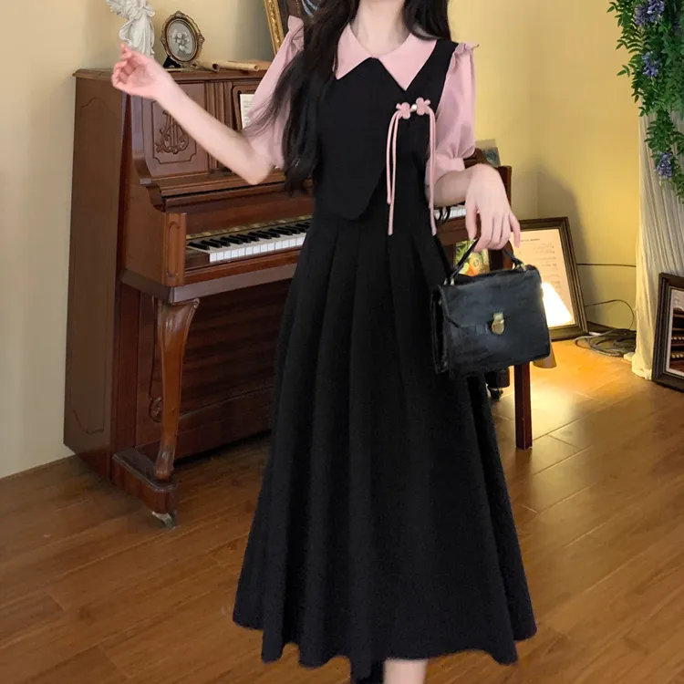 SONDR Short Sleeved Dress Women's Black-2