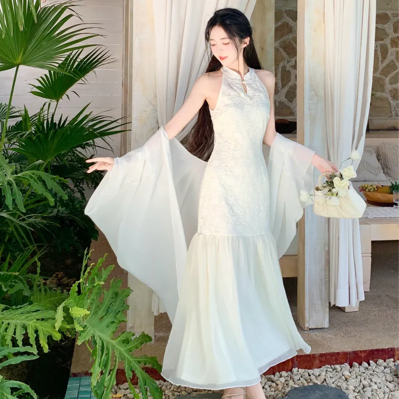 SONDR Sleeveless Dresses Women's Cheongsam Dress-3