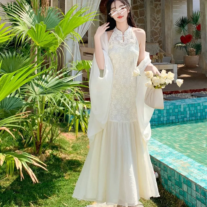 SONDR Sleeveless Dresses Women's Cheongsam Dress-2