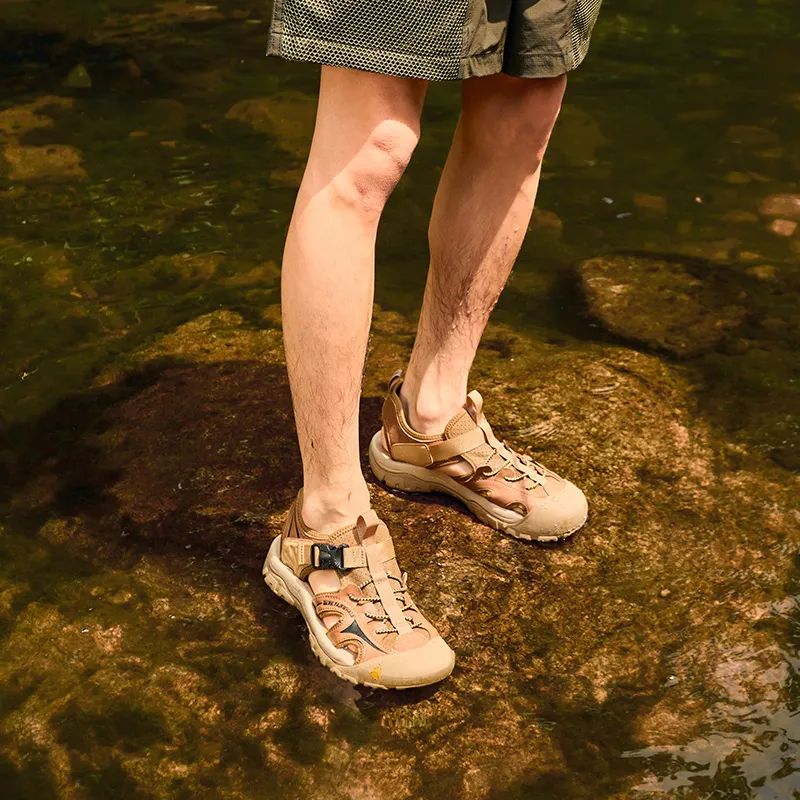 FAIRWHALE River Trekking Shoes Men Warrior Black/Pearl Gray-7