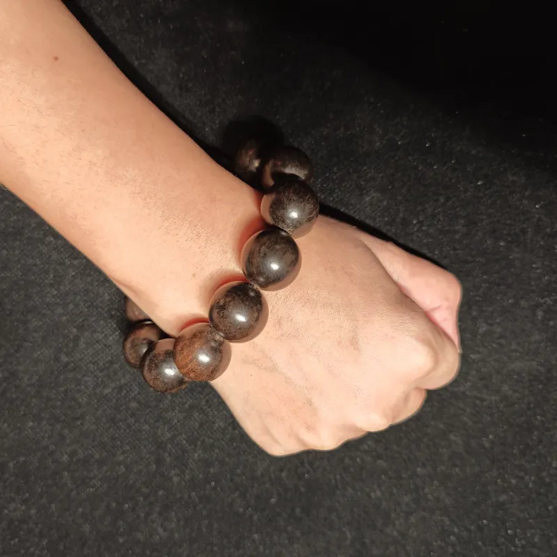 Guansha Golden Sandalwood Bracelets Unisex-4