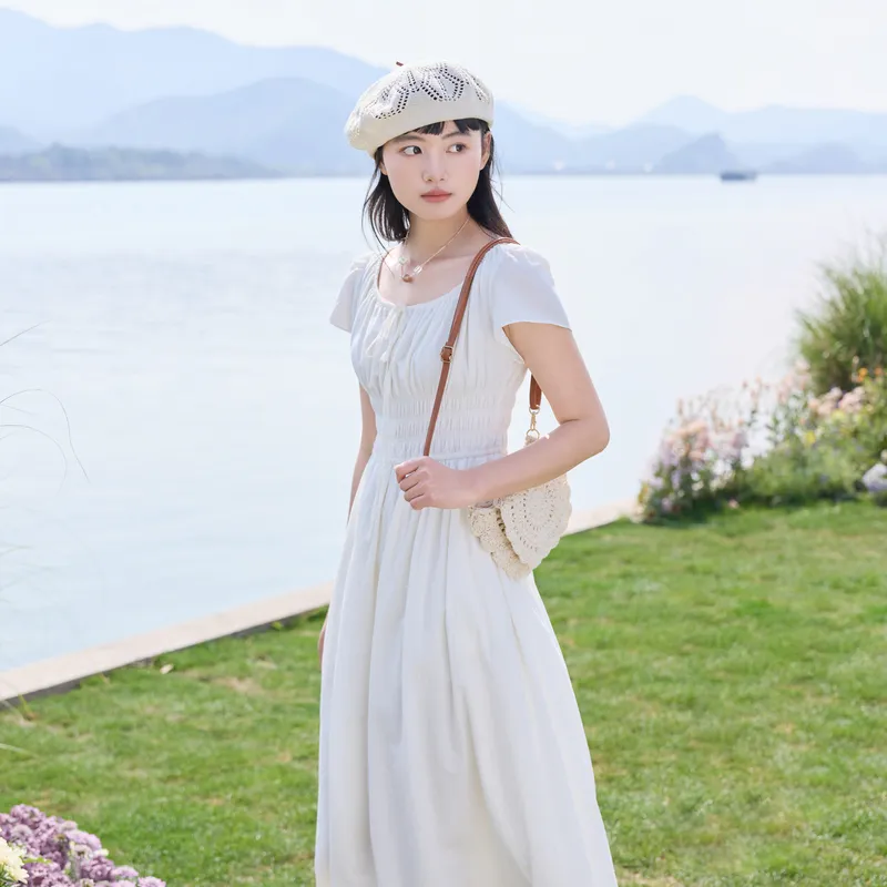 ZIHAN Short Sleeved Dress Women's-3