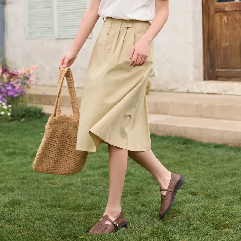 ZIHAN Casual Long Skirt Women's-7