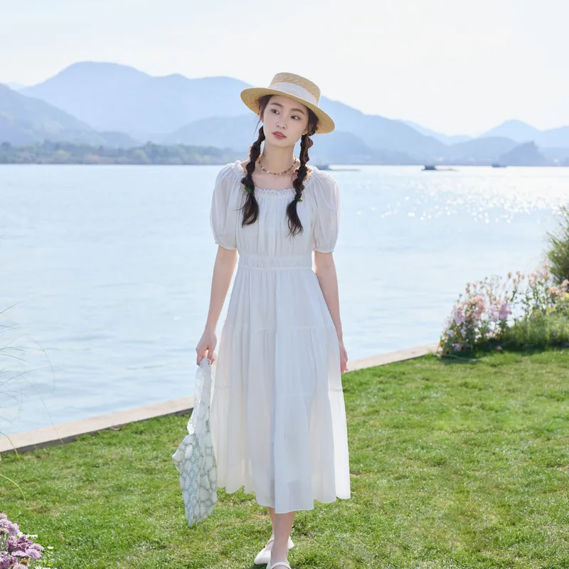 ZIHAN Short Sleeved Dress Women's-8
