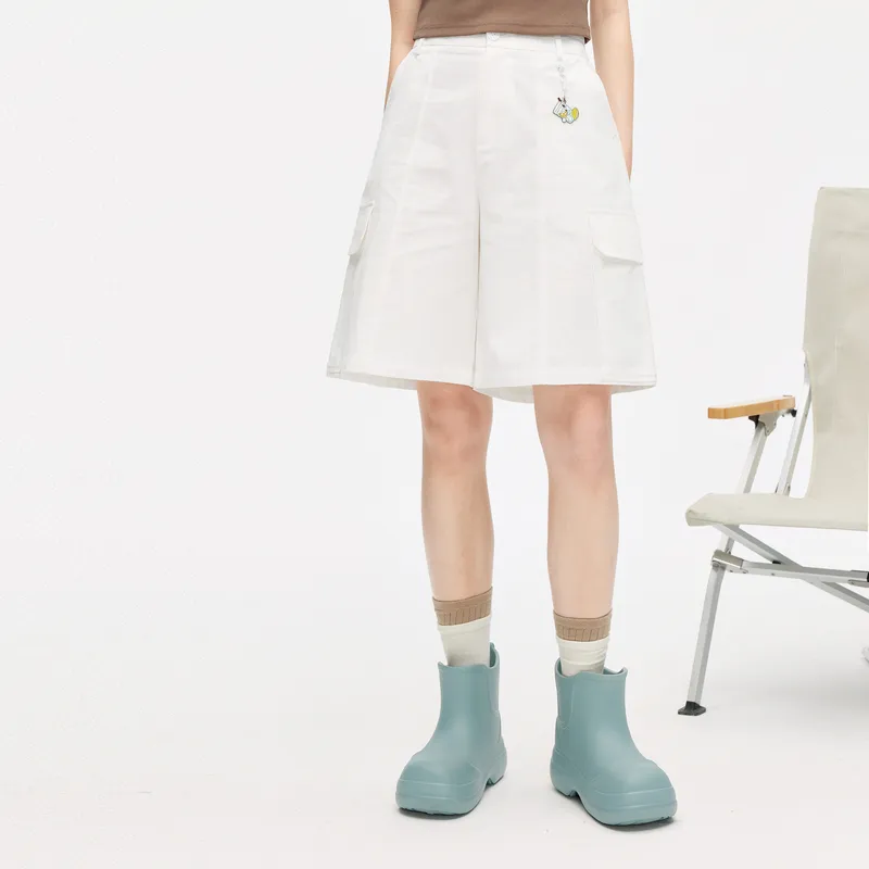 ZIHAN Cargo Shorts Women's White-3
