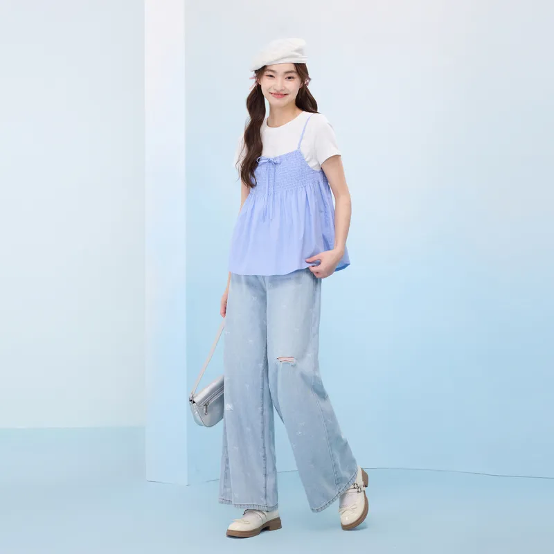 ZIHAN Casual Suit Women's Blue Plaid-4