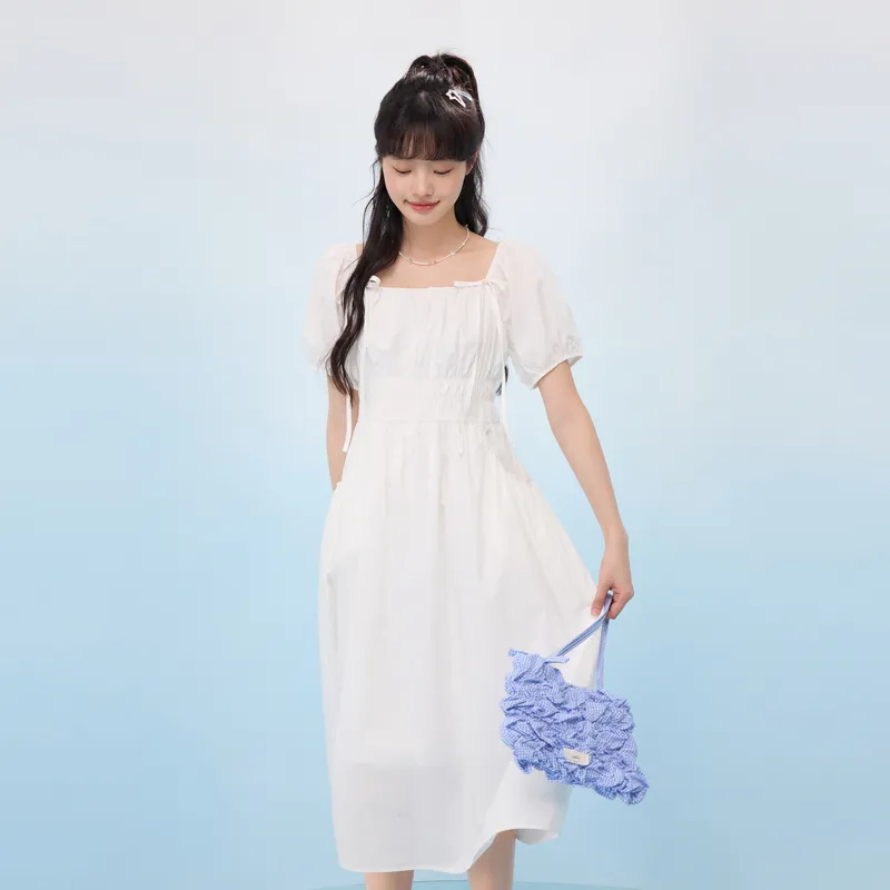 ZIHAN Short Sleeved Dress Women's-4