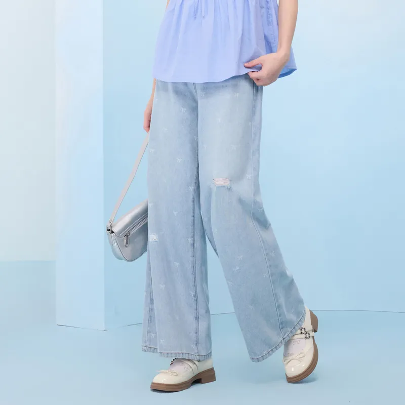 ZIHAN Jeans Women's Light Denim Blue-4