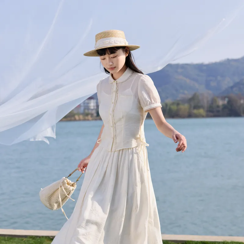 ZIHAN Casual Suit Women's Beige-2