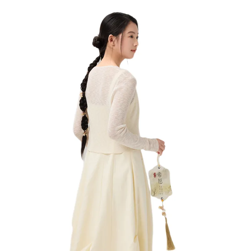 ZIHAN Knitwear Women's Beige Gold-1