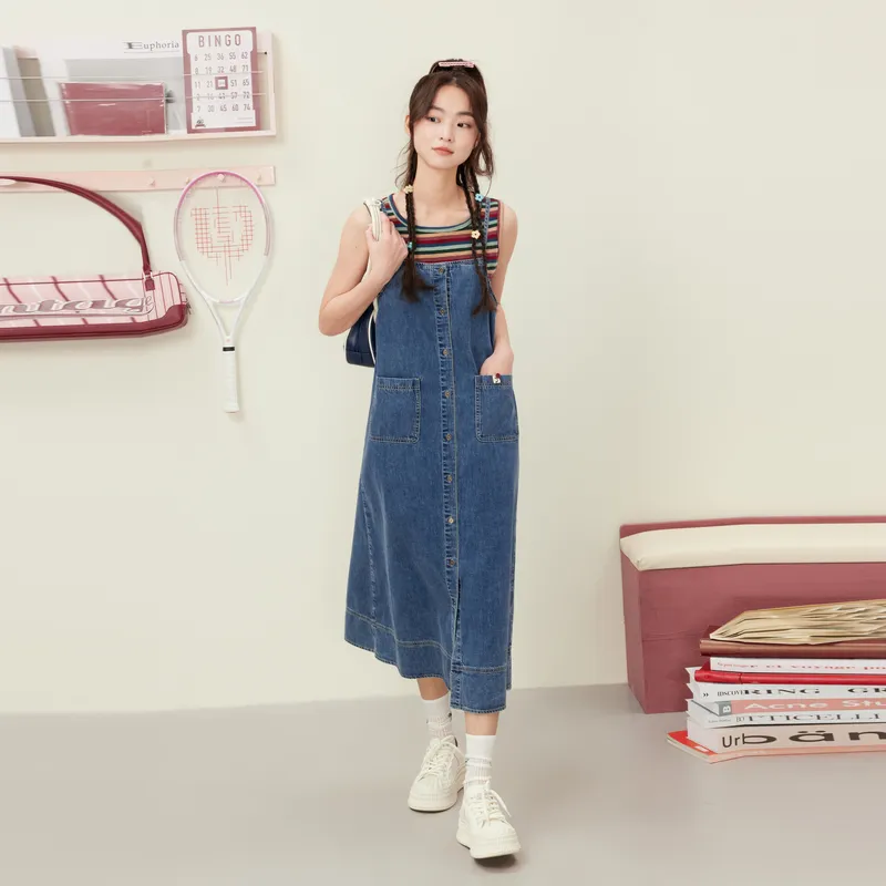 ZIHAN Casual Suit Women's Dark Denim Blue-2