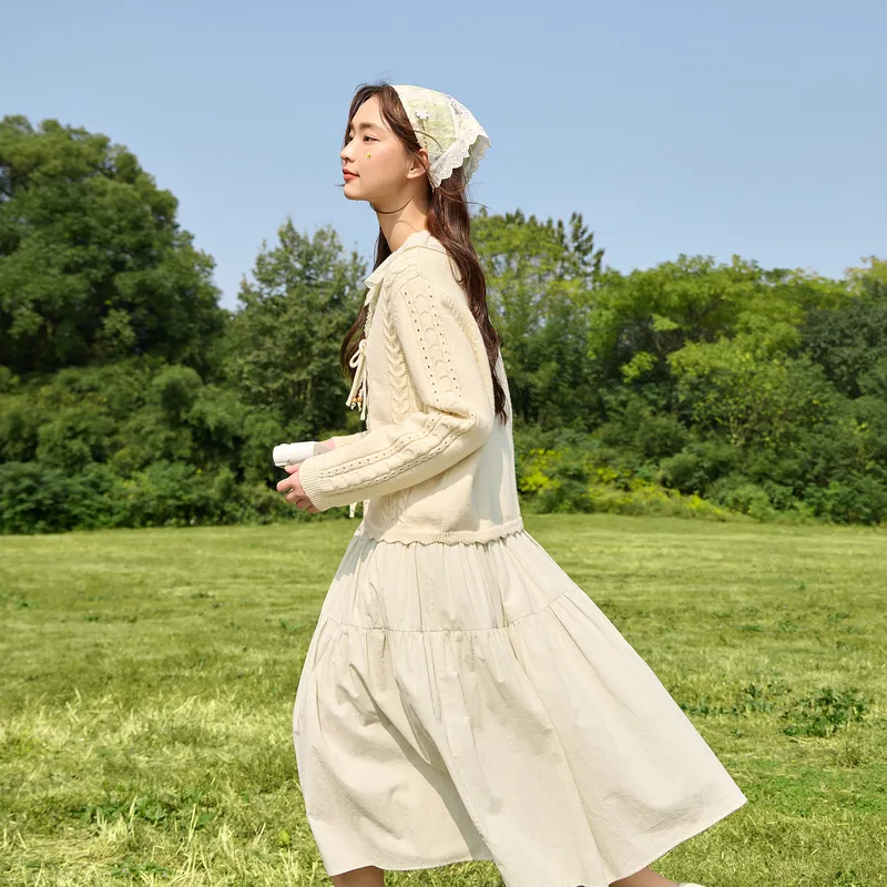 ZIHAN Long Sleeved Dress Women's-7