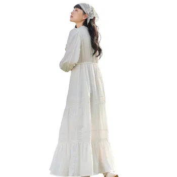 ZIHAN Long Sleeved Dress Women's White