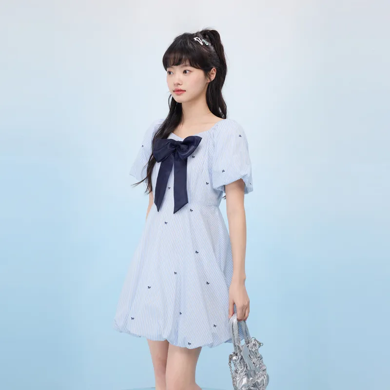 ZIHAN Short Sleeved Dress Women's-4
