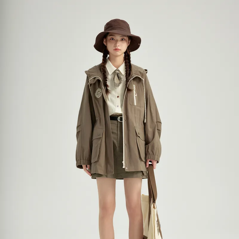 ZIHAN Trench Coats Women's-8