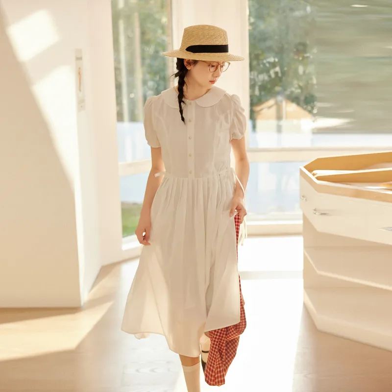 ZIHAN Short Sleeved Dress Women's-1