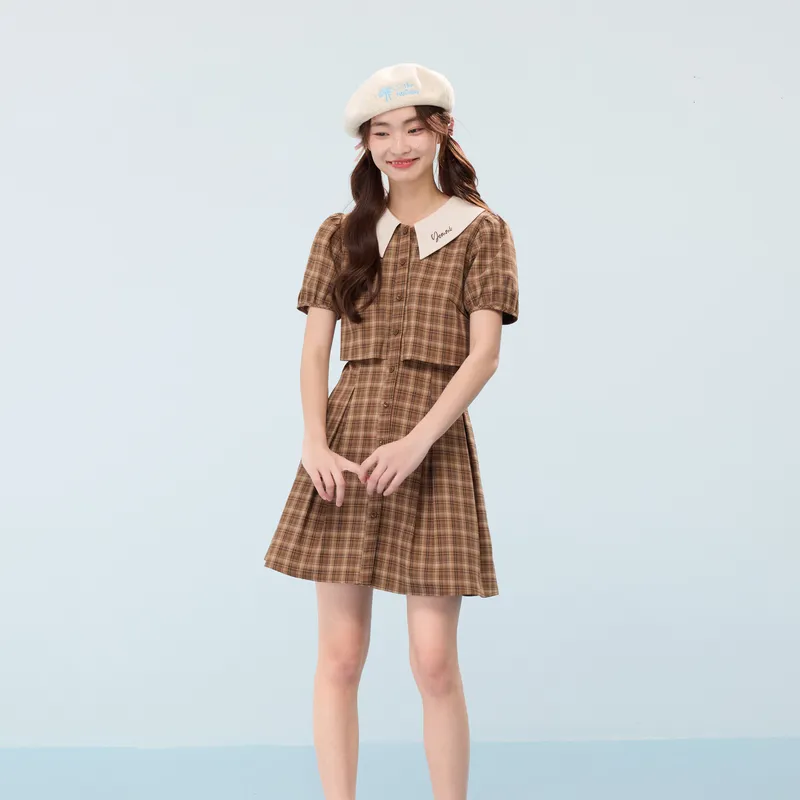 ZIHAN Short Sleeved Dress Women's-8