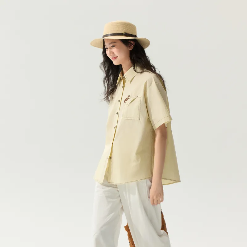 ZIHAN Shirts Women's Beige-1