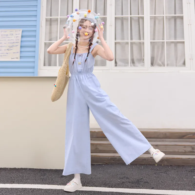ZIHAN Jumpsuit Women's Light Blue-2