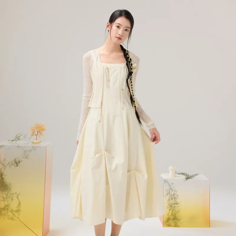 ZIHAN Knitwear Women's Beige Gold-4