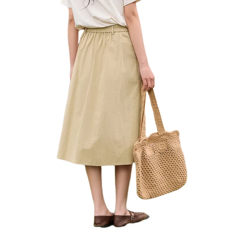 ZIHAN Casual Long Skirt Women's-6